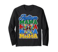 Autismus-Bewusstsein Kokette Schleife Retro Autismus Mama Autismus Kinder Langarmshirt