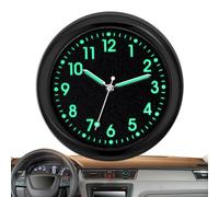Auto Armaturenbrett Uhr-Mini Analoge Uhr, Glow-in-the-Dark Quarz-Uhrwerk, Hitzebeständige selbstklebende Halterung, 1,5- kompakte Autouhr, Universal Fit | Für Fahrrad & Boot