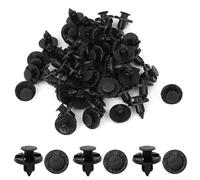 Auto clips 8mm Loch PA66 Stoßstange Schwarz | Robustes PA66 Material, bricht nicht, vibrationsfest, wetterbeständig, schwarze Optik