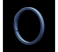 Auto-Schlüsselanhänger aus Legierung mit Schlüsselring-Schnalle, leicht und resistent gegen Säure mit harter Textur (blau, 20 mm)