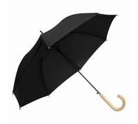 Automatik Regenschirm Ø103cm LIPSI Stockschirm Schirm recycelten Kunststoffen schwarz