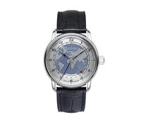 Zeppelin 8596-3 Herren-Armbanduhr Automatik GMT Friedrichshafen Blau
