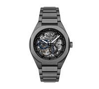 Automatikuhr ARMANI EXCHANGE, anthrazit, grau, Armbanduhren, Damen, Automatikuhr, Armbanduhr, Herrenuhr, Edelstahlarmband, analog, 12/24-Std.-Anzeige (96912450-0) anthrazit, grau