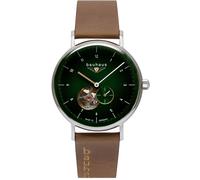 Automatikuhr BAUHAUS "Bauhaus Edition, Open Heart", braun (hellbraun), Armbanduhren, Herren, Automatikuhr, Armbanduhr, Herrenuhr, offene Unruh, Made in Germany (22804629-0)