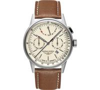 Automatikuhr BAUHAUS "G38 Automatic Power Reserve", cognacfarben, Armbanduhren, Herren, Automatikuhr, Armbanduhr, Herrenuhr, Made in Germany, Mechanische Uhr, Lederarmband (48568325-0)