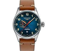 Automatikuhr BAUHAUS "Tornado", braun, Armbanduhren, Herren, Automatikuhr, Armbanduhr, Herrenuhr, Made in Germany, Mechanische Uhr, analog, Tag (38268146-0)