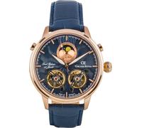 Automatikuhr CARL VON ZEYTEN "Durbach", blau, Armbanduhren, Herren, Armbanduhr, mechanische Uhr, Herren, Datum, Mondphase, Made in Germany (36976706-0) blau