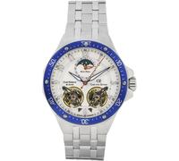 Carl von Zeyten -Kirchzarten Herrenuhr Silber Weiß Mondphase Saphirglas Automatik 46mm- CVZ0093WHMS