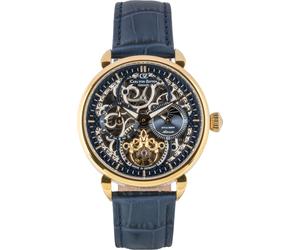 Automatikuhr CARL VON ZEYTEN "Neukirch", blau (blau, blau), Armbanduhren, Damen, Automatikuhr, Armbanduhr, mechanische Uhr, Herrenuhr, Skelettuhr, Made in Germany (63794125-0) blau, blau