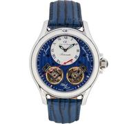 Automatikuhr CARL VON ZEYTEN "Waldhaus", blau, Armbanduhren, Kinder, Automatikuhr, Armbanduhr, Herrenuhr, Made in Germany, Mechanische Uhr, Lederarmband (64631065-0) blau
