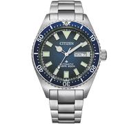 Automatikuhr CITIZEN "Promaster Mechanical Diver", silber (silberfarben, dunkelblau), Armbanduhren, Herren, Automatikuhr, Armbanduhr, Herrenuhr, Damenuhr, Taucheruhr, bis 20 bar wasserdicht (97846611-