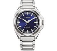 Automatikuhr CITIZEN "Series 8", silber (silberfarben, dunkelblau), Armbanduhren, Herren, Automatikuhr, Armbanduhr, Herrenuhr, Damenuhr, Saphirglas, Edelstahlarmband (76824553-0)