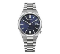 Automatikuhr CITIZEN "TSUYOSA 37 mm", silberfarben, nachtblau, Armbanduhren, Damen, Automatikuhr, Armbanduhr, Damenuhr, Mechanische Uhr, Edelstahlarmband, analog (58729016-0)