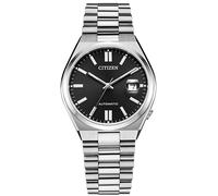 Automatikuhr CITIZEN "TSUYOSA 60h", silber (silberfarben, schwarz), Armbanduhren, Damen, Automatikuhr, Armbanduhr, Damenuhr, Herrenuhr, Edelstahlarmband, Saphirglas, Datum (43842454-0) silberfarben, s