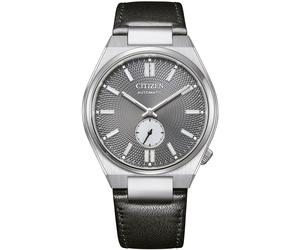 Automatikuhr CITIZEN "Tsuyosa", schwarz, Armbanduhren, Damen, Automatikuhr, Armbanduhr, Mechanische Uhr, Herrenuhr, Damenuhr, Lederarmband (78679452-0) schwarz