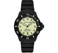 Emporio Armani Herren Analog Mechanisches Handaufzugswerk Uhr mit Silikon Armband AR60085