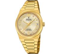 Automatikuhr FESTINA "Rivé Collection", gold (goldfarben, champagnerfarben), Armbanduhren, Damen, Automatikuhr, Armbanduhr, Damenuhr, Swiss Made, mechanische Uhr, Edelstahlarmband (34983750-0)
