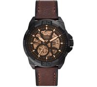 Automatikuhr FOSSIL "BRONSON", braun, Armbanduhren, Herren, Automatikuhr, Armbanduhr, Herrenuhr, mechanische Uhr, Lederarmband (30370524-0) braun