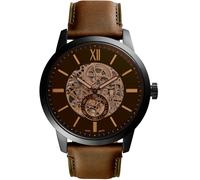 Automatikuhr FOSSIL "TOWNSMAN Automatic", braun, Armbanduhren, Damen, Automatikuhr, Armbanduhr, Herrenuhr, mechanische Uhr, Lederarmband (65731608-0) braun