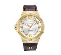 Automatikuhr HAEMMER GERMANY "MECHANO", braun, goldfarben, Armbanduhren, Herren, Automatikuhr, Armbanduhr, Herrenuhr, Mechanische Uhr, analog, Tag (32090739-0) braun, goldfarben