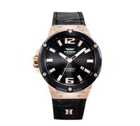 Automatikuhr HAEMMER GERMANY "MECHANO", schwarz, roségoldfarben, Armbanduhren, Herren, Automatikuhr, Armbanduhr, Herrenuhr, Mechanische Uhr, analog, Tag (10411645-0)