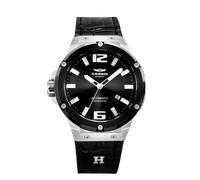 Automatikuhr HAEMMER GERMANY "MECHANO", schwarz, silberfarben, Armbanduhren, Herren, Automatikuhr, Armbanduhr, Herrenuhr, Mechanische Uhr, analog, Tag (49357751-0)