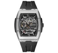 Automatikuhr INGERSOLL "The Challenger", schwarz, schwarz, silberfarben, Armbanduhren, Herren, Automatikuhr, Armbanduhr, Herrenuhr, Mechanische Uhr, Silikonarmband, analog (83403222-0) schwarz, schwar