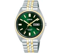 Automatikuhr LORUS "Classic Mechanical", silberfarben, grün, Armbanduhren, Herren, Automatikuhr, Armbanduhr, Damenuhr, Herrenuhr, Mechanische Uhr, Edelstahlarmband (55373915-0) silberfarben, grün