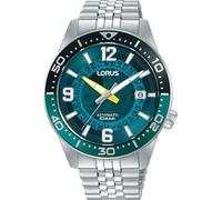 Automatikuhr LORUS, silberfarben, grün, blau, Armbanduhren, Herren, Automatikuhr, Armbanduhr, Herrenuhr, Mechanische Uhr, Edelstahlarmband, analog, Tag (83703522-0)