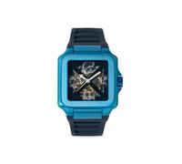 Automatikuhr OFF-WHITE "PROTO AUTO", blau, blau, blau, Armbanduhren, Herren, Automatikuhr, Armbanduhr, Herrenuhr, Mechanische Uhr, Silikonarmband, analog (32532302-0) blau, blau, blau
