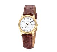 Automatikuhr REGENT, braun, goldfarben, Armbanduhren, Damen, Automatikuhr, Armbanduhr, Damenuhr, Made in Germany, Mechanische Uhr, Lederarmband (90081142-0) braun, goldfarben