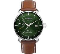 Automatikuhr ZEPPELIN "Atlantic Automatic Power Reserve", braun (cognacfarben, dunkelgrün), Armbanduhren, Herren, Automatikuhr, Armbanduhr, Herrenuhr, Made in Germany, Mechanische Uhr, analog, Tag (17