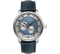 Automatikuhr ZEPPELIN "Friedrichshafen Automatic 24h Indicator", blau (dunkelblau), Armbanduhren, Herren, Automatikuhr, Armbanduhr, Herrenuhr, Made in Germany, Mechanische Uhr, analog (23050706-0)