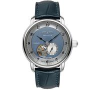 Automatikuhr ZEPPELIN "Friedrichshafen Automatic Open Heart", blau (dunkelblau), Armbanduhren, Herren, Automatikuhr, Armbanduhr, Herrenuhr, Made in Germany, Mechanische Uhr, analog (23819631-0)