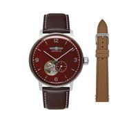 Automatikuhr ZEPPELIN "LZ 129 Hindenburg", braun (dunkelbraun), Armbanduhren, Herren, Automatikuhr, Armbanduhr, Herrenuhr, Made in Germany, Mechanische Uhr (75135462-0) dunkelbraun