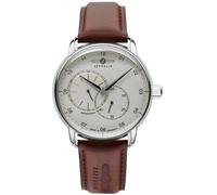 Automatikuhr ZEPPELIN "New Captain´s Line", braun (cognacfarben), Armbanduhren, Herren, Automatikuhr, Mechanische Uhr, Armbanduhr, Herrenuhr, Lederarmband, Made in Germany (33093438-0)