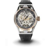 Automatische Herren-Armbanduhr Skeleton Montecristo Rose Schwarz Locman