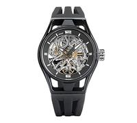 Automatische Herrenuhr Skeleton Montecristo Schwarz Locman, Armband