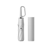 Automatischer Regenschirm mit Ringclip - faltbarer Reiseschirm Grey