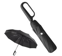 Automatischer Ringschnalle, faltbarer Regenschirm, Griff mit Karabiner, automatisches Öffnen/Schließen, Faltschirm, leicht, dick, Regen, Sonnenschutz, kompakt, tragbar, Camping, Wandern, Angeln