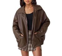 AUTOMET Damen Übergröße Ezau208 Jacke, braun, L