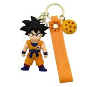 AUTOZOCO Goku Schlüsselanhänger Dragon Ball Cartoon Anhänger Schlüsselhalter Goku Manga 3D Super Hero Silikon
