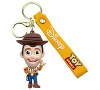 AUTOZOCO Woody Toy Story Schlüsselanhänger aus Silikon, Toy Story aus Gummi, Woody-Figur, 7 cm, Silikon, kompatibel mit Disney