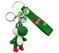 AUTOZOCO Yoshi Silikon-Schlüsselanhänger, Super Mario Schlüsselanhänger, Yoshi Gummi, 7 cm, Silikon, grün