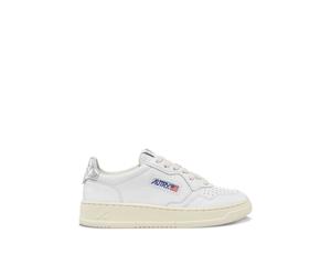 Autry Damen Sneaker MEDALIST LOW METALLIC LEATHER, weiss, Gr. 41EU