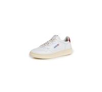 AUTRY Herren-Sneakers aus Leder AULMLL21 Weiß-Rot, Weiß und Rot., 43 EU