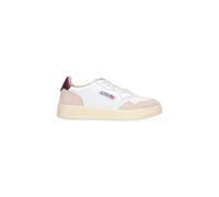 Autry Low-Top Sneaker - Low-Top White Leather Sneakers With Beige Suede Ac - Gr. 41 (EU) - in Weiß - für Damen