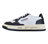 AUTRY Match AULM BH02 Herren-Sneakers aus Leder, Schwarz-Weiß, WEISS SCHWARZ, 43 EU