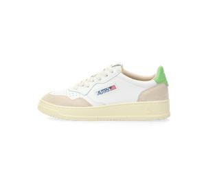 Autry Medalist Low W (leat / suede white / bud green) - 37