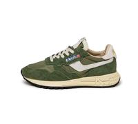 Autry Reelwind Low W *Nylon / Hairy Suede / Cracked Leather* 38 / White / Military